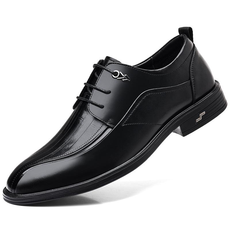 Business Casual Dress Shoes for Men British New Designer Lace Wedding Shoes Male Spring Autumn Fashion Leather Shoe Man