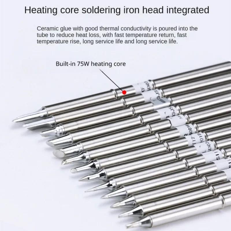 T12 Soldering Iron tips Replacement Various models of Tip Electric Soldering Iron Tip T12- D4 D52 J02 JS02 BC3 CF4 KF KL
