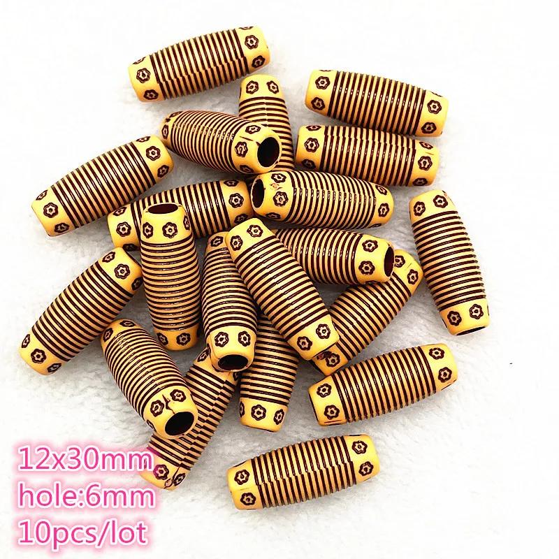 New 5pcs--50pcs Imitation Retro Acrylic Beads for Jewelry Making DIY Children Handmade Bracelets Necklace Accessories