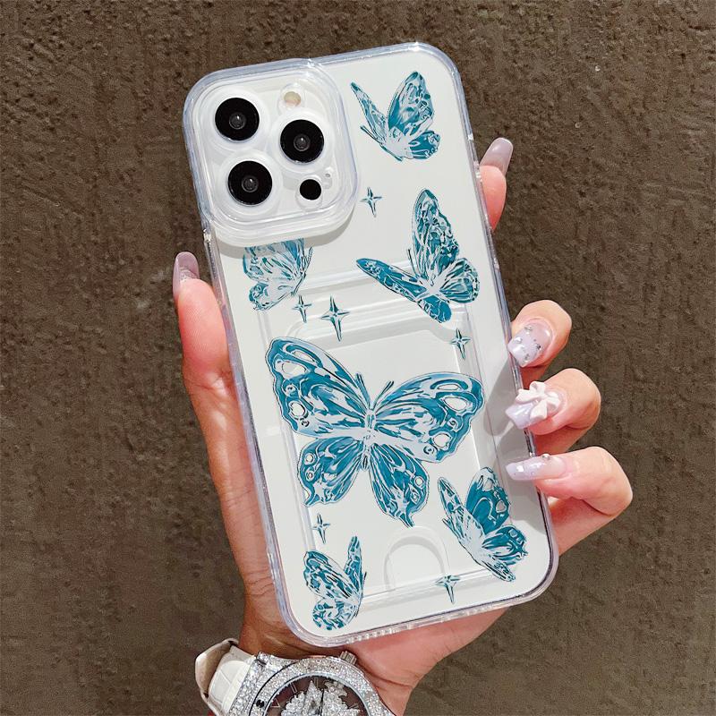 

Силиконовый чехол-кошелек с карманом для карт для Xiaomi Redmi Note 13 12 iPhone 17 Air 16 14 Pro Max Honor X9B X9A Smart 90 Прозрачный бампер для телефона Honor X8A (4G)