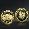 Four-Leaf Clover & Elephant Commemorative Coin with 3D Relief