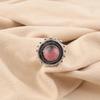 Black Rhodonite Gemstone Jewelry, 925 Solid Sterling Silver Ring Handmade Gorgeous Silver Chain Ring For Wedding Gift