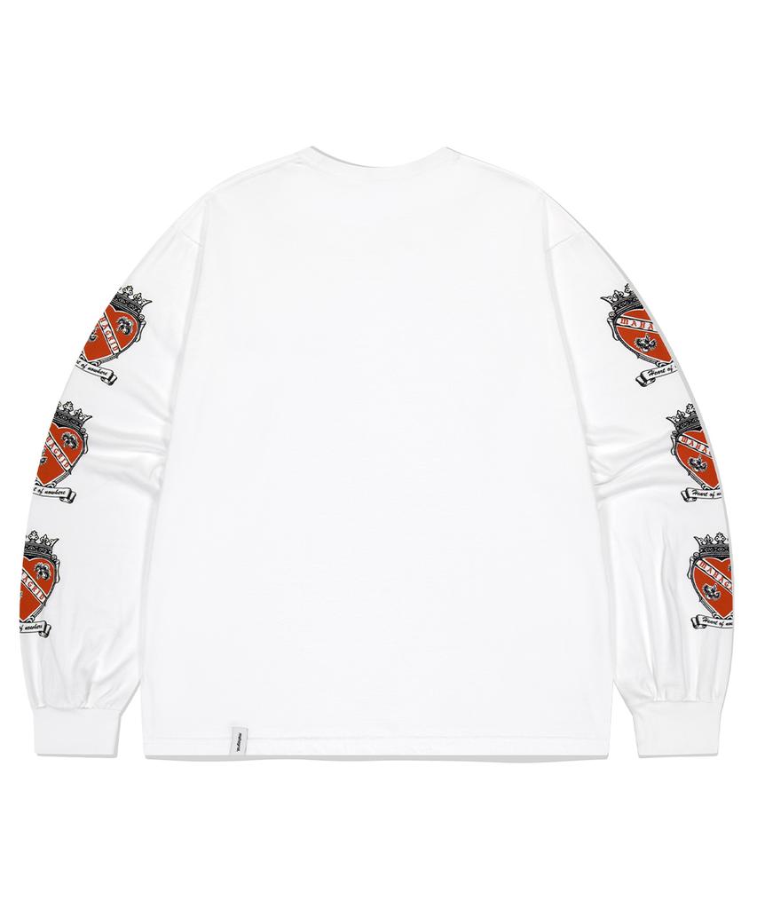 MAHAGRID Heart Logo Ls Tee White(Mg2Efmt566A)