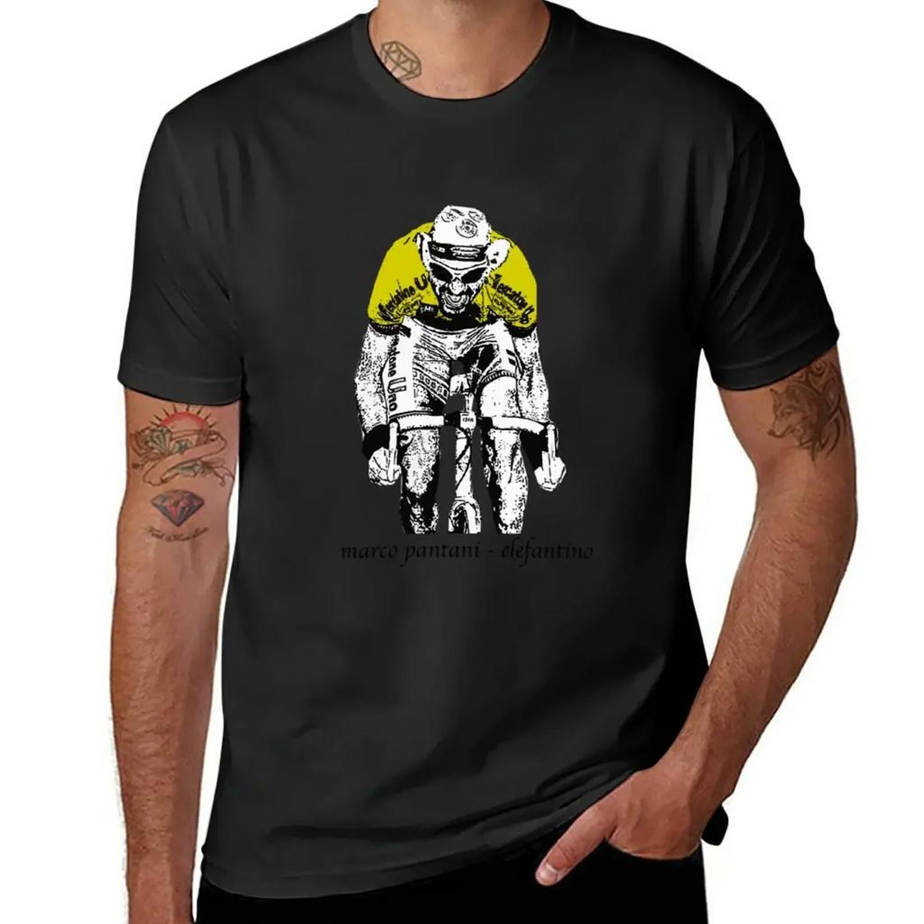 Oversizeds schattige tops T-shirt heren Le Tour: Marco Pantani T-shirt harajuku herenkleding grafische t-shirts KATOEN