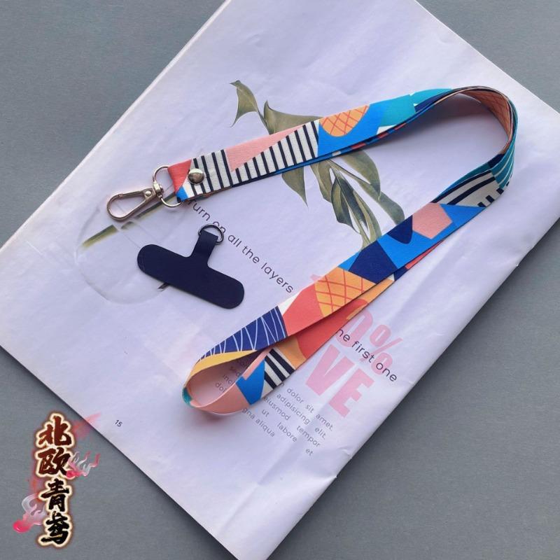Wide Long Durable National Style Neck Strap Universal Phone Lanyard