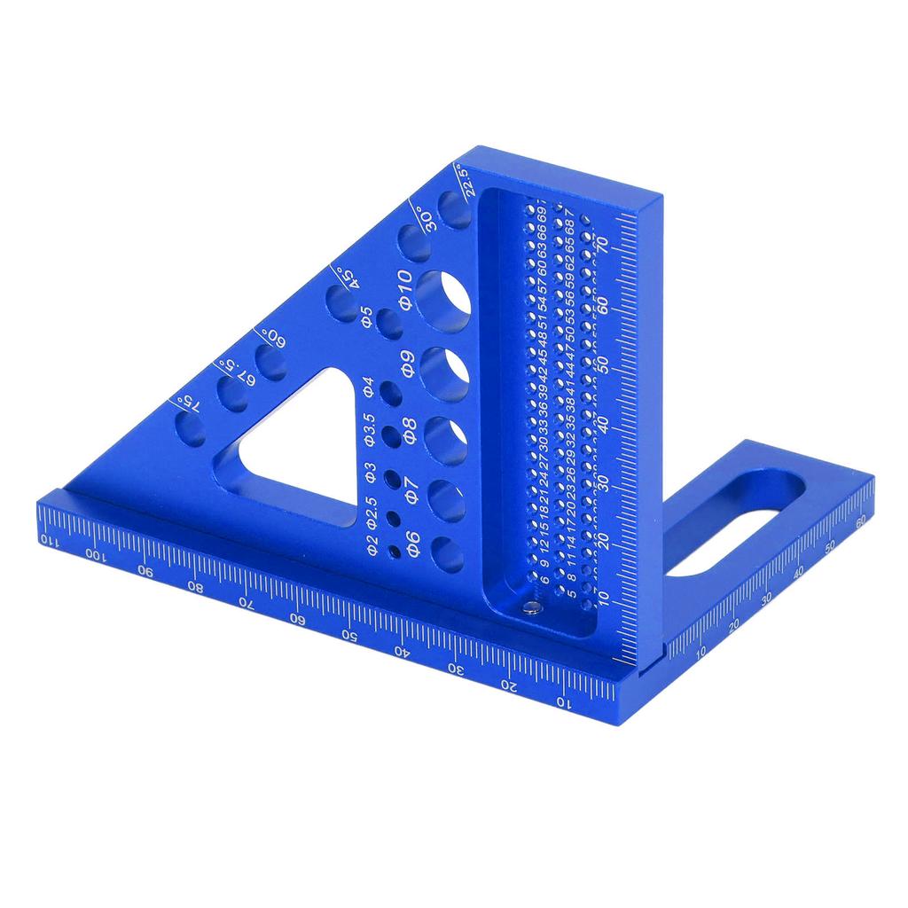 Woodworking   Protractor Aluminum Alloy Miter Triangular Ruler Multi Angle Layout Msuring Tool