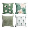 45X45Cmnew Modern Simple Green Cushion Digital Printing Throw Pillow Cover Home Sofa Pillow Cover Without Pillow Core