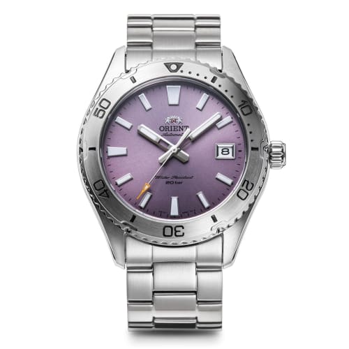 

Orient Mako 40 Automatic Diving Watch, Men s, Lilac, Limited Edition of 200, with Manufacturer s Warranty (RN-AC0Q06V)