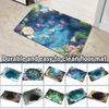 60*90cm3D Visual Effect Crystal Velvet Floor Mat For Entrance Foyer, Dirt Resistant And Easy To Maintain Door Mat