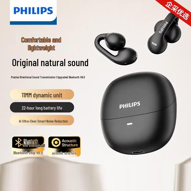 Philips Open-Ear Wireless Bluetooth Earbuds