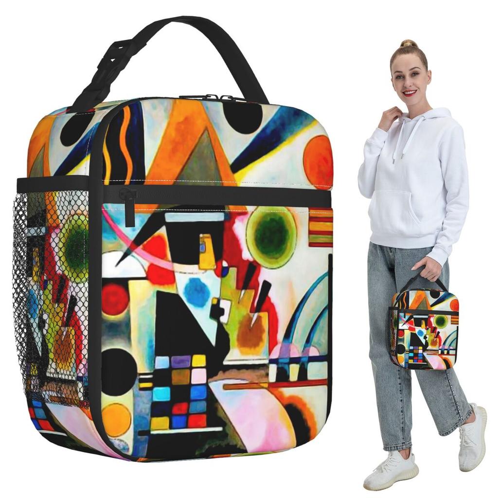 Kandinsky - Swinging Insulated Lunch Bag for Kids School Cooler Thermal Food Box Tote Leakproof Lunch Boxes Container