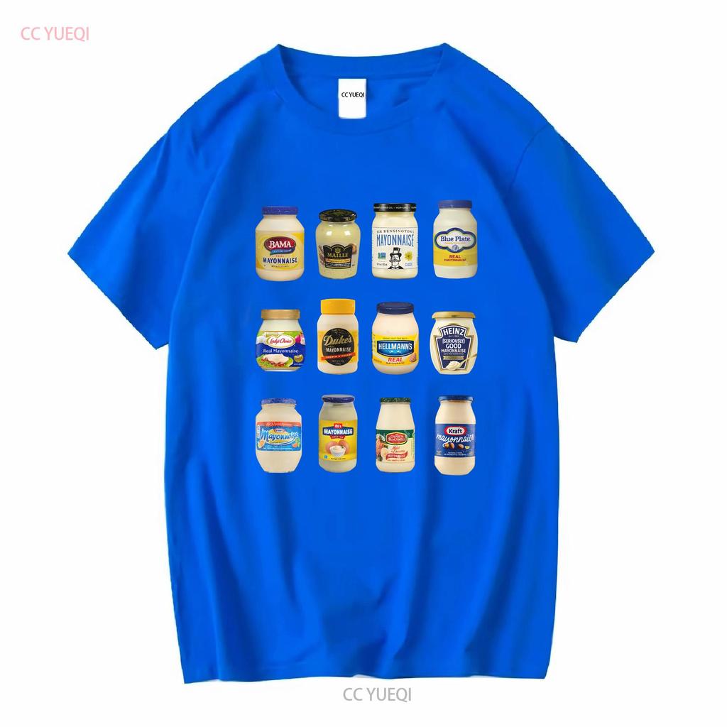 Vintage Mayonnaise Hemd T-Shirt Liebhaber Lustig Mayo Süchtiger Lang- oder Kurzarm Vintage Gewaschen Bequem Vielseitig Streetwear