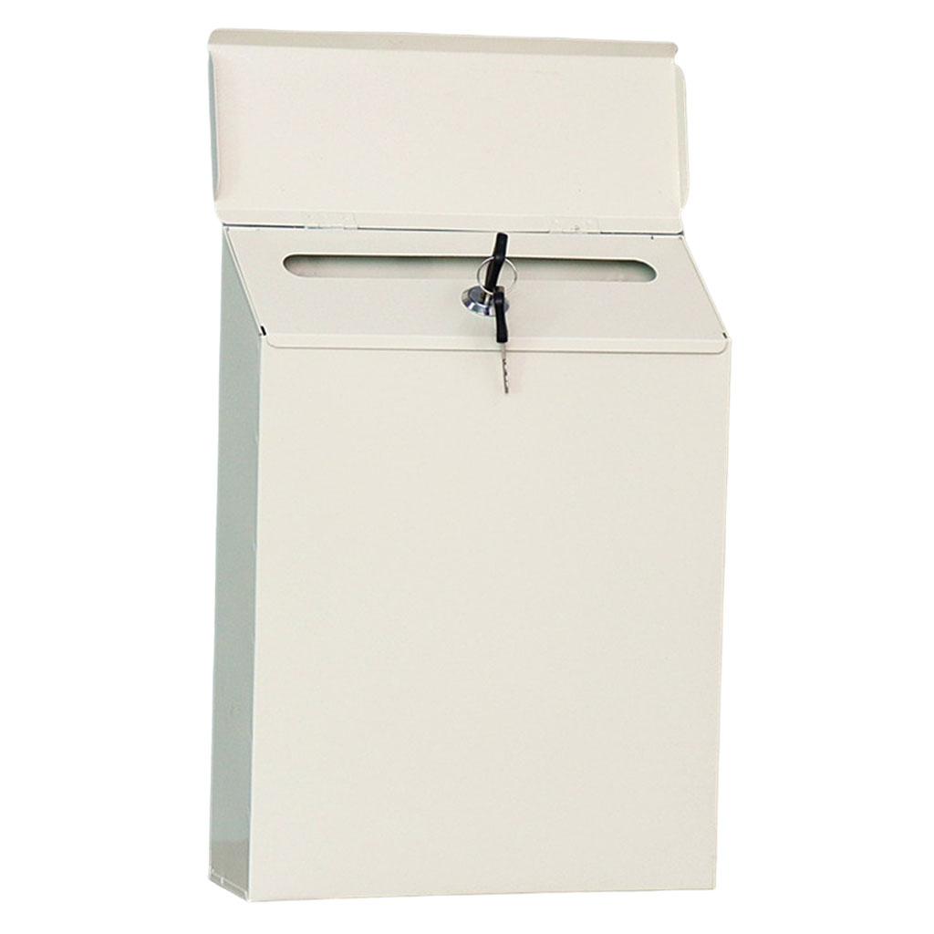 Hanging Security Wall Mounted Comment Suggestion Drop Box Durable Key Magazines Holder Postbox Case