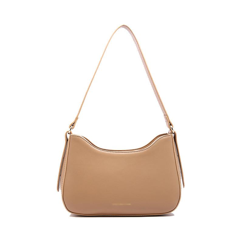 IELGY Korean Version Crescent Bag Fashion Texture Shoulder Bag Large Capacity Retro Underarm Bag Portable