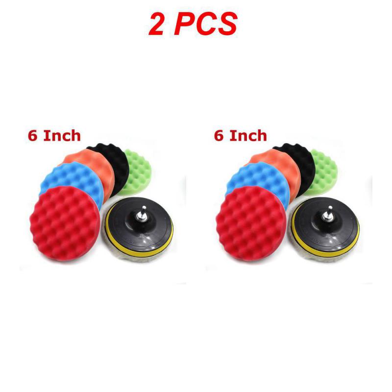 2/3/4 szt. 5 6 7 cali Gąbkowe pady do polerowania samochodu Woskowanie Zestaw do polerowania do łodzi Samochodu Polerka Bufor Wiertarka Koło Polerujące Usuwa