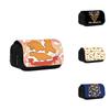 Dinosaur Chicken Nugget Double Layer Pencil Case With Nylon Material For Students And School Supplies