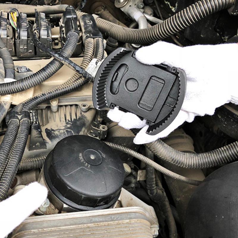 60 mm – 80 mm verstellbare Kappe zum Entfernen des Ölfilters mit Zickzack-Design. Universelles Werkzeug zum Entfernen des Ölfilters. Filterschlüssel mit 2 Backen