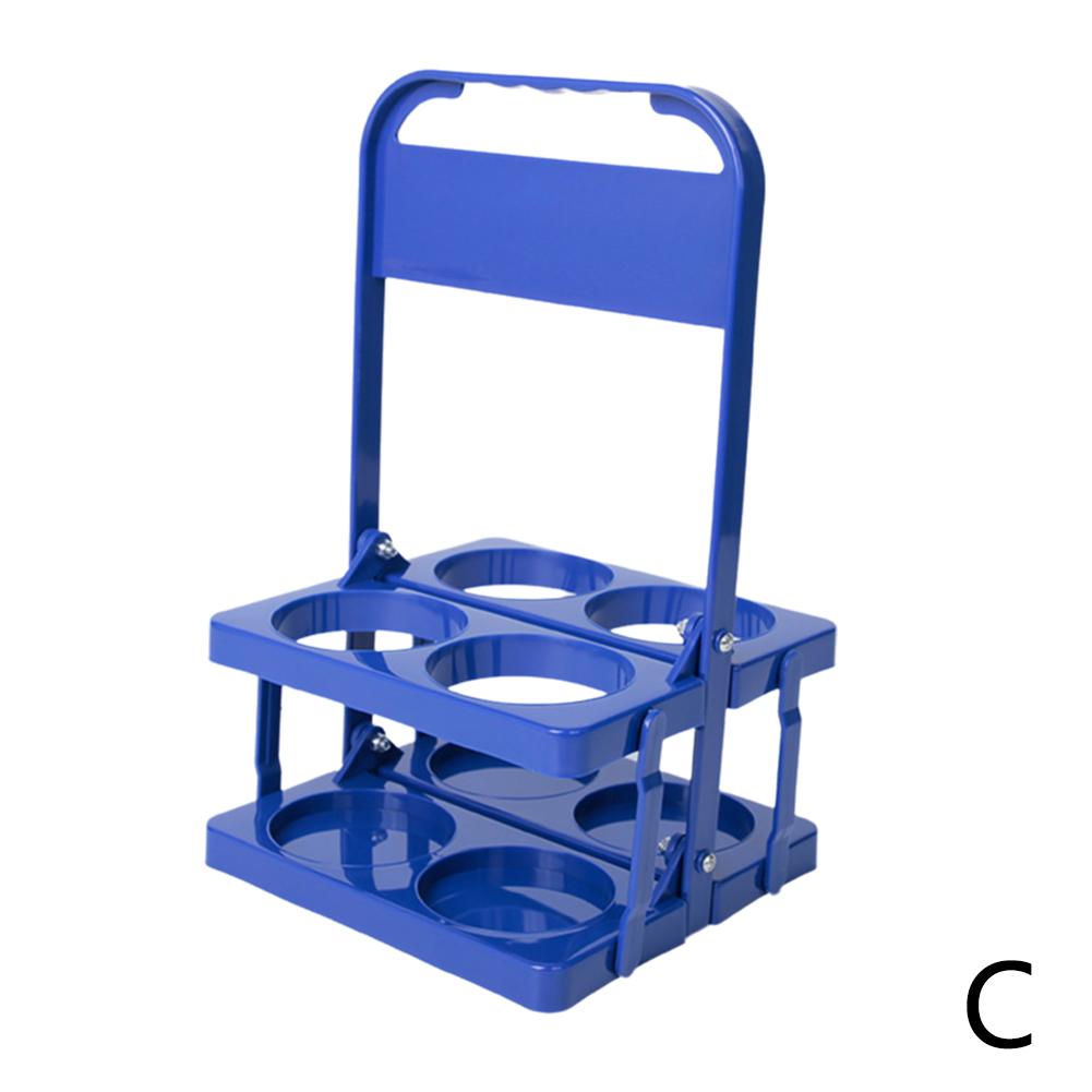 Portable Beer Carrier 4Pack Plastic Reusable Foldable Beer Bottle Holder Picnic BBQ Camping Beer Frame Wine Rack