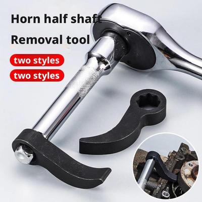 Lower Control Arm Prying Tool and Pry Bar Wrench Adapter 1/2" 3/8", Bushing Removal Tool Crowbar Adapter Head Tool Extension Bar