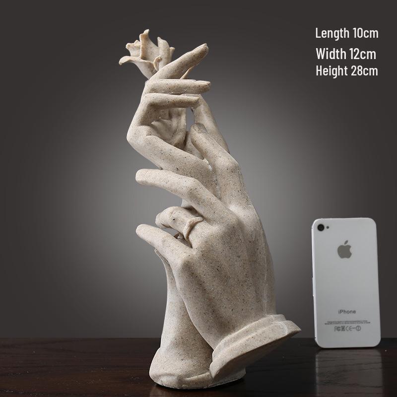 Nordic Modern Rose Wedding Gift: Creative Living Room Wine Cabinet Decor Set