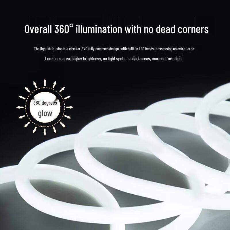 Beigong 360-Degree Waterproof Round Neon LED Strip