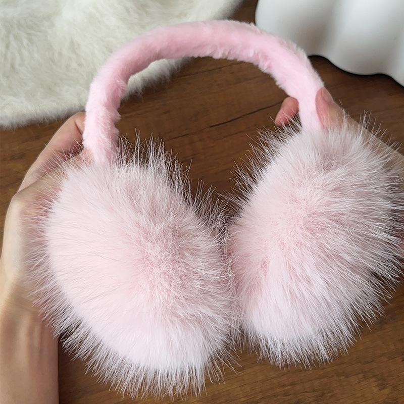 Fashion Soft Faux Fur Ear Warmer Winter Earmuffs For Women Men Solid Color Earflap Outdoor Cold Protection Ear-Muffs Ear Cover