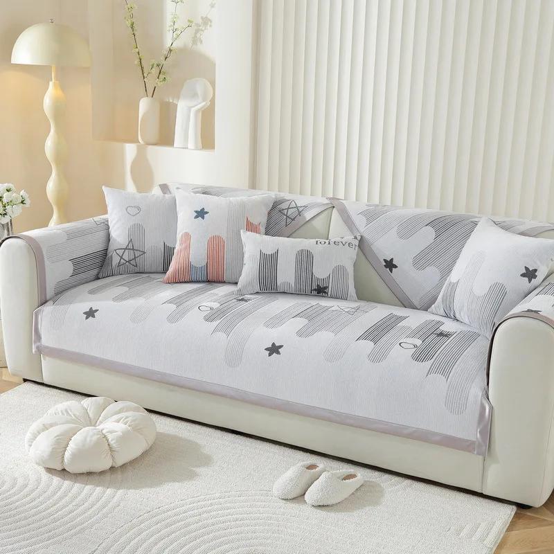 Chenille Sofa Cushion for Living Room Non-slip Sofa Towel Mat Couch Cover Corner Sofa Blanket Seat Pad Home Protection Decor