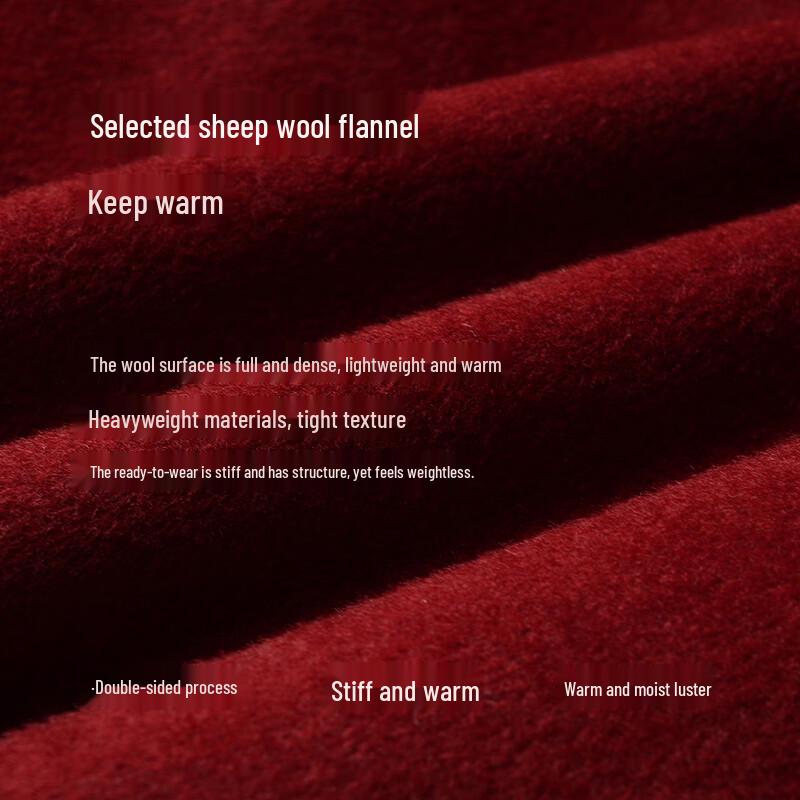 Olrain Women's Double-faced Wool Winter Coat