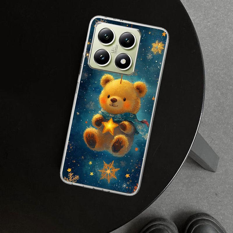 Animal Brown Cute Bear Phone Case Cover for Xiaomi Redmi Note 15 14 13 12 11 Pro Plus 14S 12S 11S 11T 11E 10S 10 Customized Fund