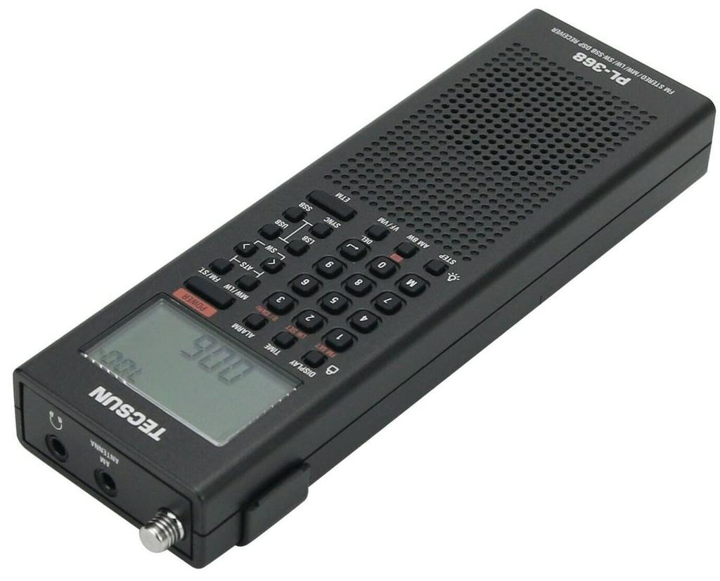 EnergyPower TECSUN Digitales DSP-Taschen-Kurzwellenradio mit zwei Batterien Synchron und Ersatz Extern Lang- und Mittelwelle Tragbar BCL FM