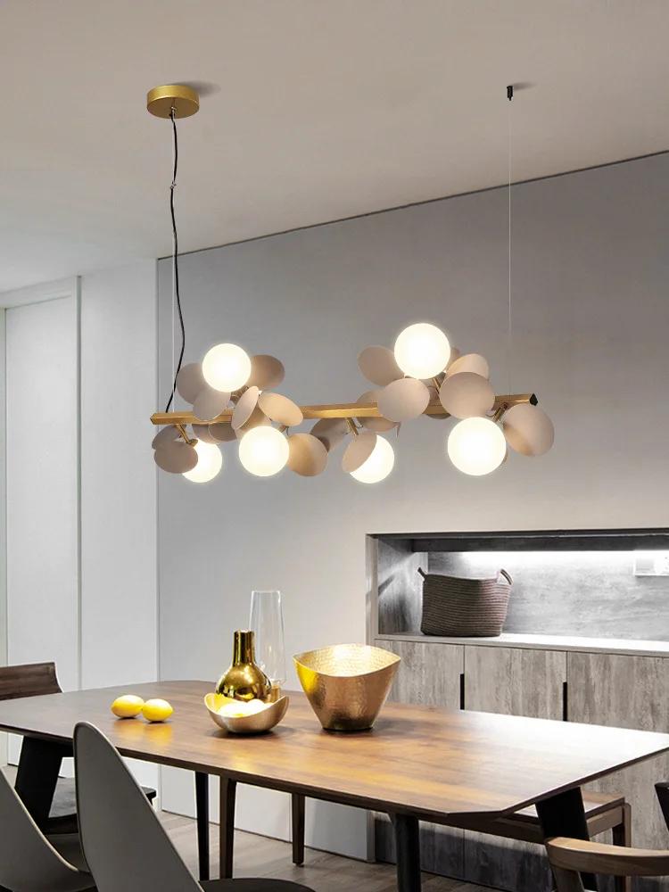 

Художньо розроблена обідня люстра Горизонтальна стельова підвісна люстра Light Flower Branch Series Kitchen Island Pendant Lamp Warm White