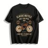 Vintage 1935 Classic Bicycle Print Casual Unisex T-Shirt Pure Cotton T-shirt