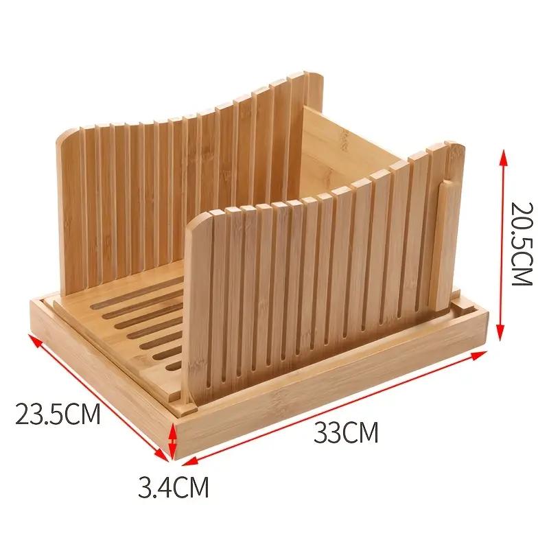 Foldable Bread Slicer - Precise Adjustable Slicing Control, Even and Consistent Results, Easy-to-Use Cutting Guide