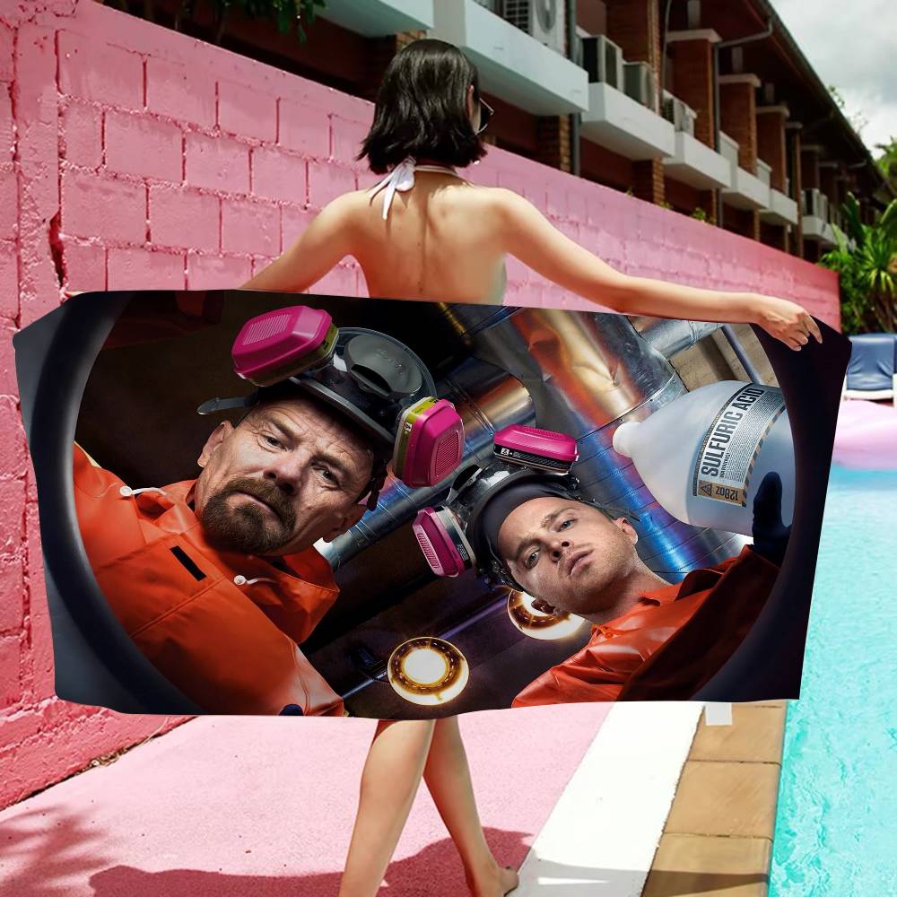 TV Play Breaking Bad Anime Beach Swimming Towel Soft Absorbent Washcloth Children's Gifts For Kids Travel Camping Gym
