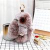 Jewelry Ornament Fluffy Toy Doll Plush Bunny Keyring Plush Bunny Keychain Rabbit Fur Keychain