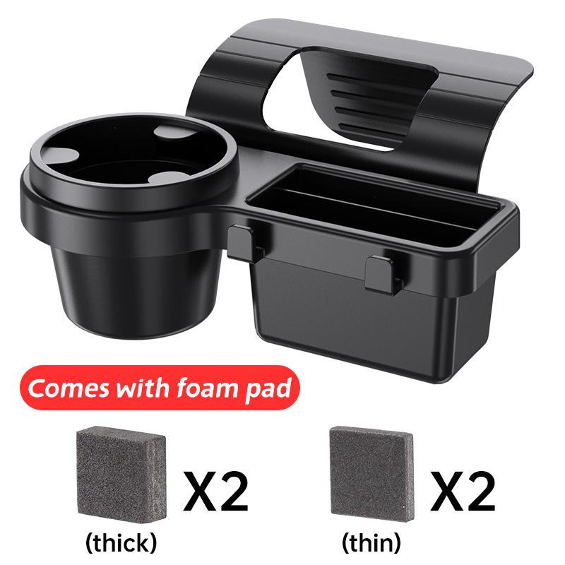 

Portable Car Door Cup Holder Window Drink Bottle Holder Stand Phone Key Organizer with with Dual Hanging Hooks & Charging Port