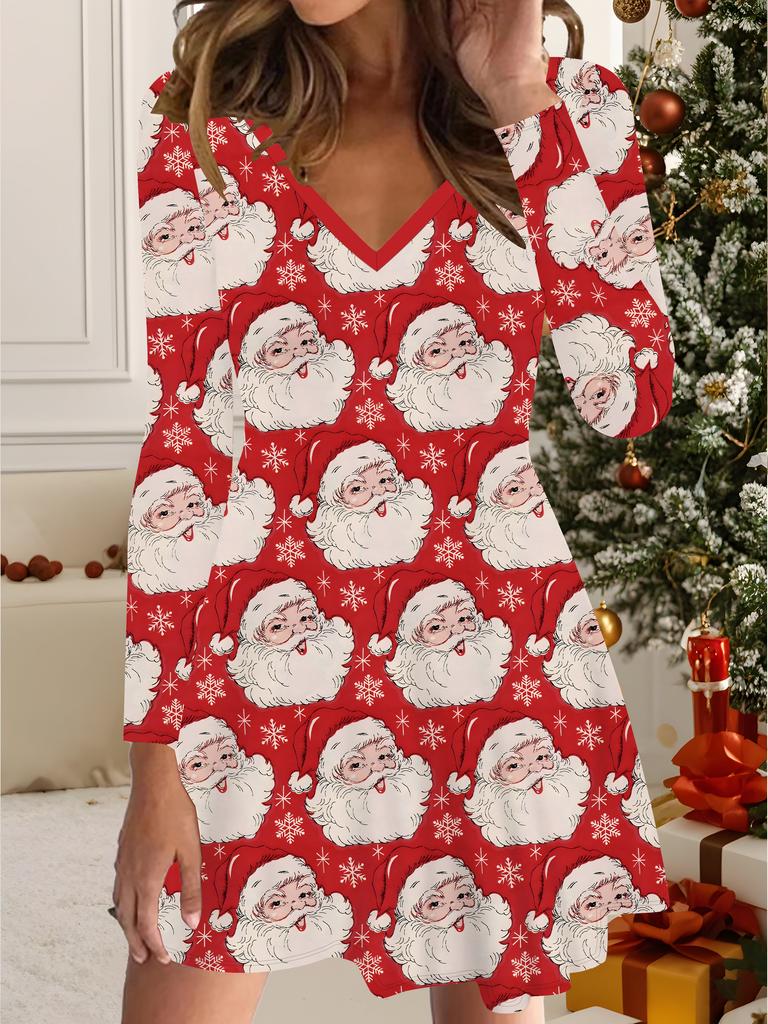 3D-printet kjole Eksklusivt trendy plagg for kvinner høst og vinter Juleutgave