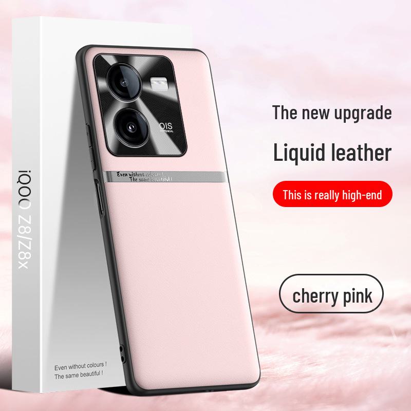 iQOOZ8 Liquid Leather Anti-Fall Protective Cover for Z8x - One-Piece Design