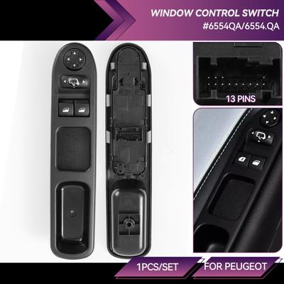Car Electric Master Power Window Switch Lifter Regulator Control Console 6554.QA 6554QA 9654859677 For Peugeot 207 207SW 207CC