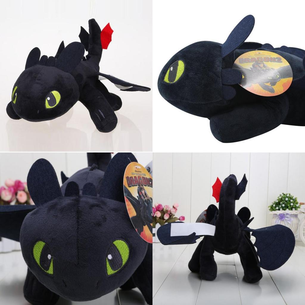 Adorable Toothless Night Fury Stuffed Animal Plush Toy From