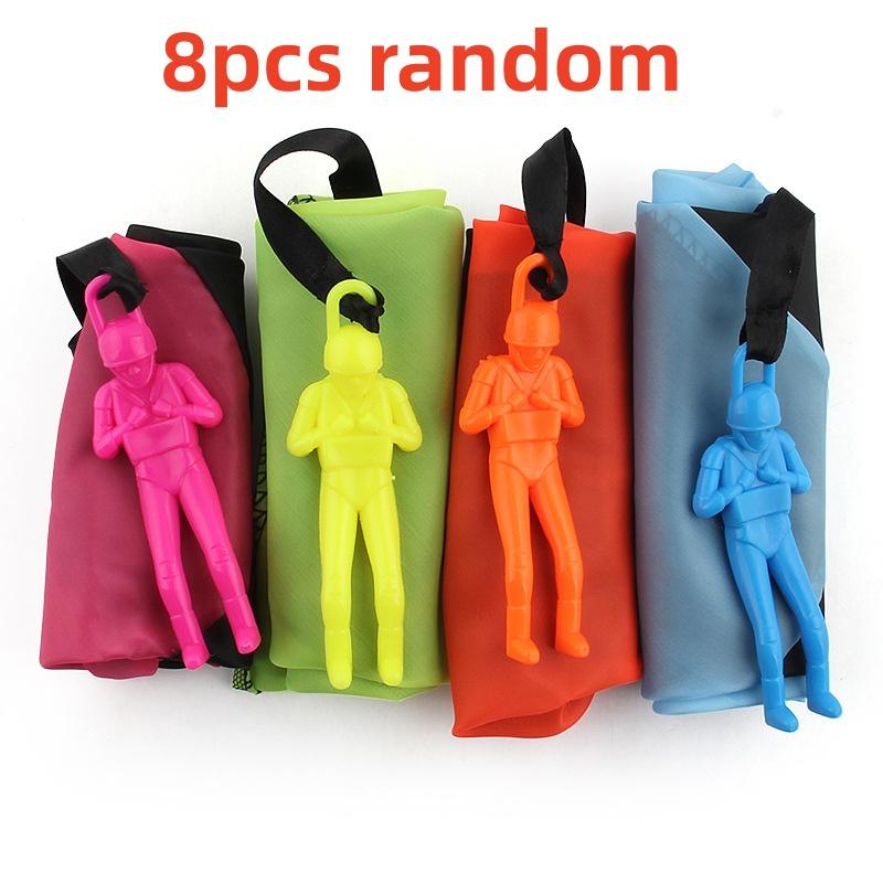 4/8Pc Hand Throwing Parachute Children Mini Parachute Outdoor Beach Toy Educational Parent Child Entertainment Toys
