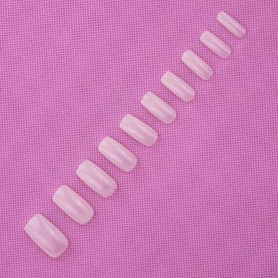 500 Stück/Box Nagelspitzen, transparent, leicht, natürliche Farbe, runde Kopfverlängerung, künstliche Nägel für Frauen