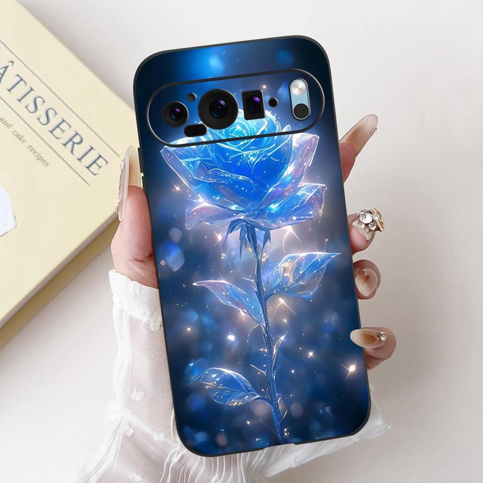For Google Pixel 9 Pro 9A Pixel9 New Fashion Dusk Beach Painting Phone Case For Google Pixel9A 9 9Pro Black Silicone Soft Case