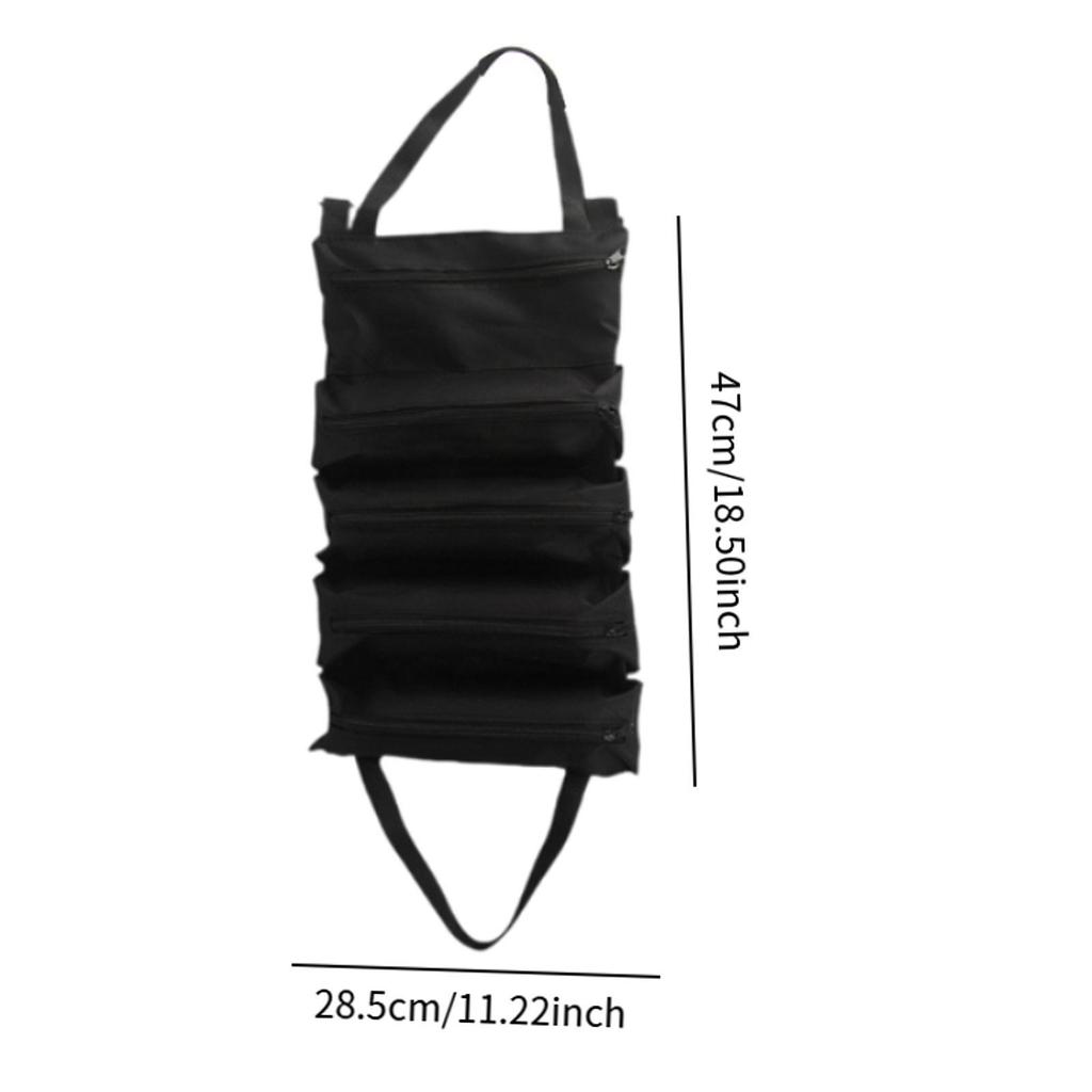 Hardware Tool Bag Large Capacity Multiuse Roll Up Tool Bag for Carpenter Maintenance Workers Builders Installers Electricians
