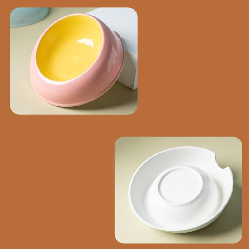 Ceramic Pet Cat Bowl Pet Drinking Water Feeding Bowl Ceramics Cat Food Dog Food Utensils Cat Dog Pet Supplies Accessories