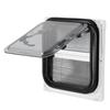 15.2x15.2 In RV Window Round Corner UV Protection 3 Opening Modes Waterproof Aluminum Alloy 75 Deg Open Angle for Campers