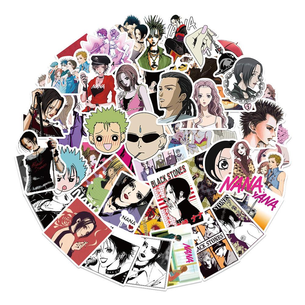 10/30/50pcs Japanese Anime NANA Graffiti Stickers Cool Cartoon Girl Decals Decoration Skateboard Phone Laptop Waterproof Sticker