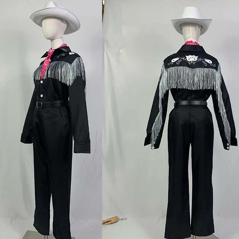 Ken Cosplay Kostým S Klobúkom Kovboj S Šatkou Západná Košeľa S Dlhým Rukávom S Třásňami Halloween Cosplay Pre Pánov B