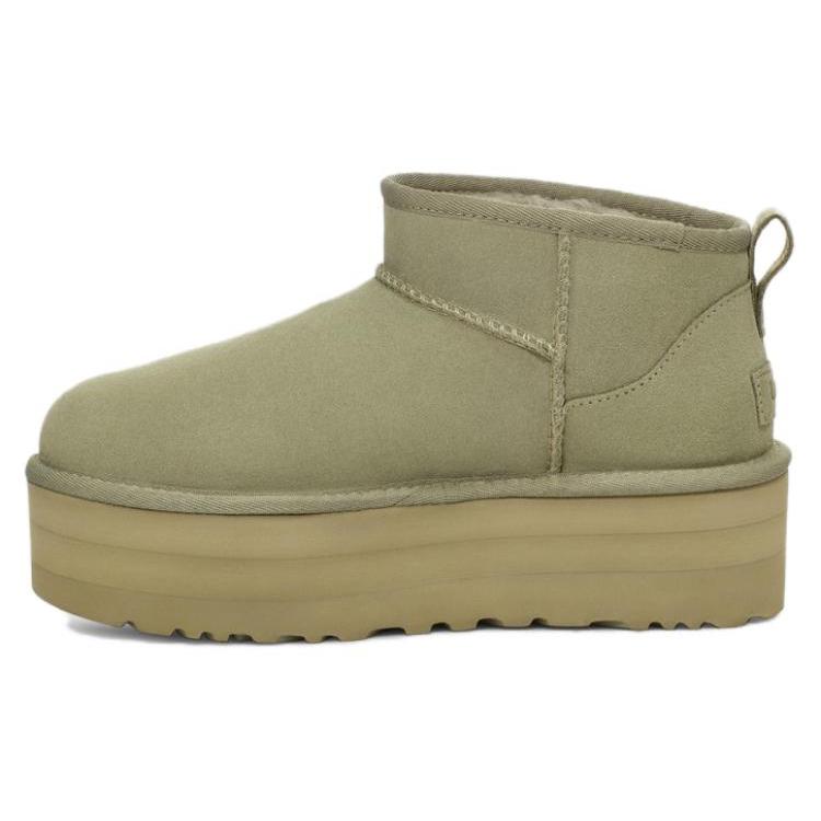 

Новые женские ботинки UGG Classic Ultra Mini Platform цвета «Затененный клевер» 1135092-SDC 40