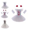 Set Vestito da Clown Principessa Scintillante per Spettacolo di Halloween per Bambini